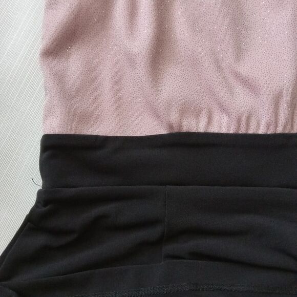 Enfocus Studio Black & Pink Mesh Fit & Flare Above Knee Length Dress Women's 10 - Picture 9 of 13